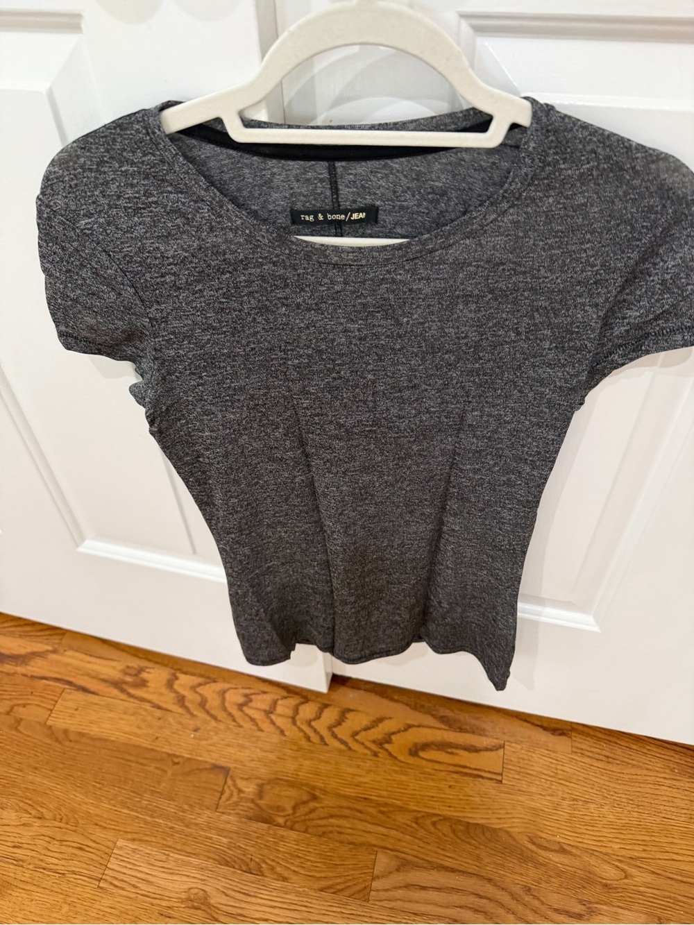 rag & bone Charcoal Heather Crewneck Short Sleeve Tee